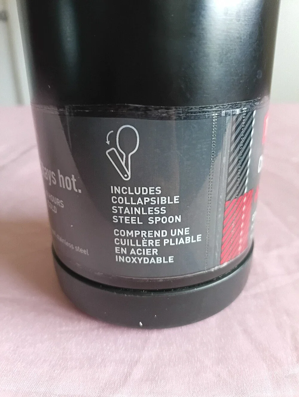 THERMOS Vacuum Insulated Stainless Steel Double Wall Food Jar with Spoon 16oz